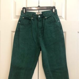 Vintage Green Mom Jeans